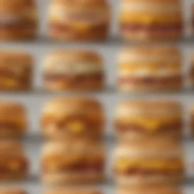 Caloric Content Comparison of Breakfast Sandwiches Caloric content comparison of different breakfast sandwiches