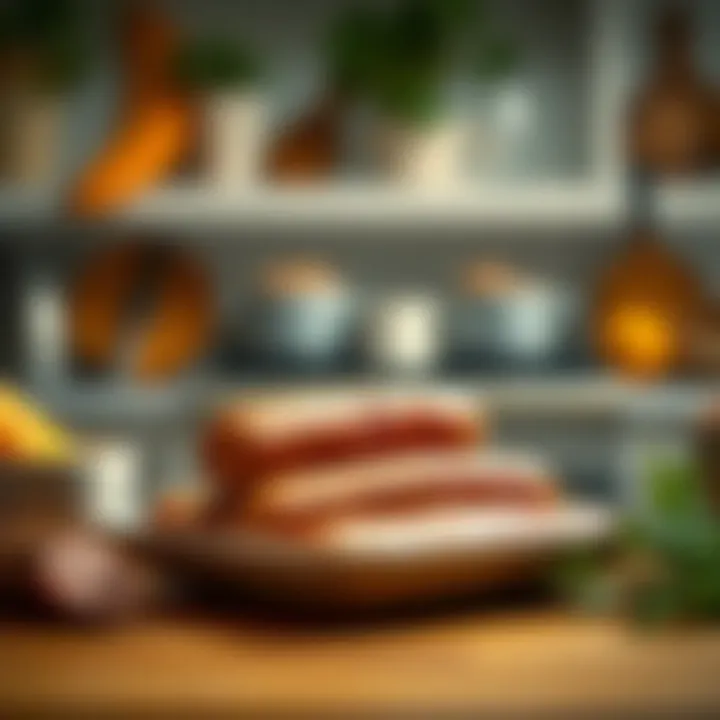 Culinary Scene with Aidells Mango Chicken Sausage An inviting kitchen scene with Aidells Mango Chicken Sausage ready for culinary experimentation.