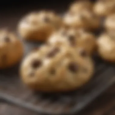 Ready for Air Frying Close-up of cookie dough ready for air frying.