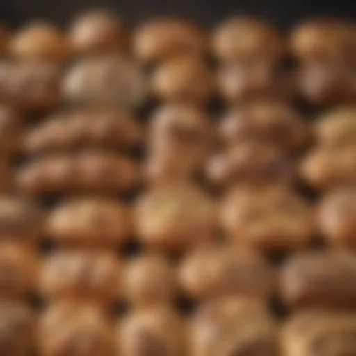 A variety of bread loaves on display at Aldi