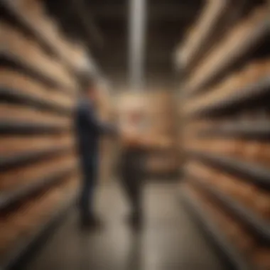 Consumer Insights on Aldi's Bread Offerings Consumers examining bread products on shelves