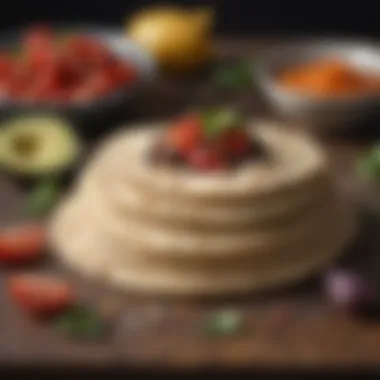 An array of alternative ingredients that can be used to make flourless tortillas.