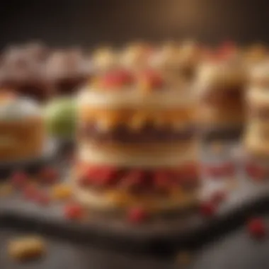 Irresistible Indulgent Snacks An array of indulgent treats showcasing variety and flavor.