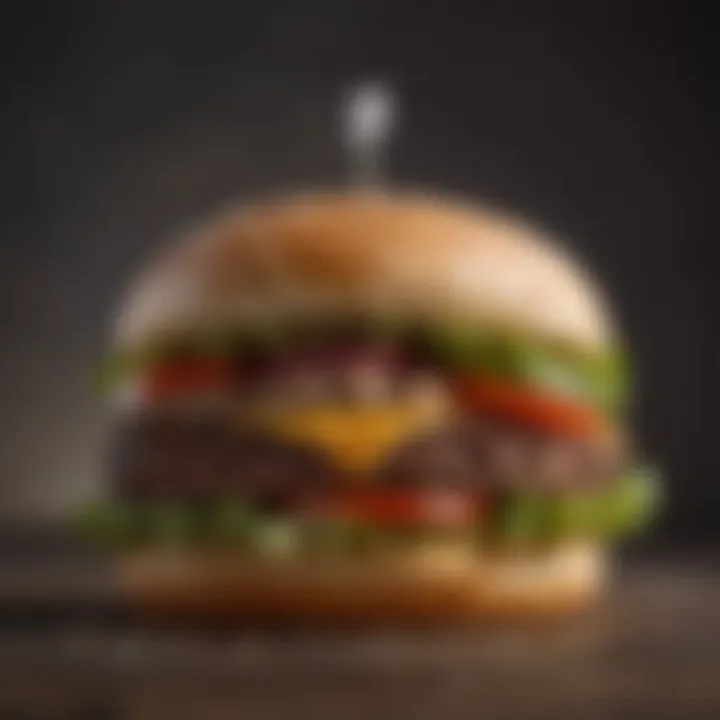A visual representation of the nutritional profile of the Impossible Burger highlighting its benefits.
