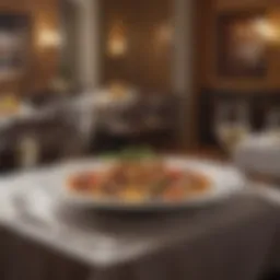 Elegant dining setup at Athena Restaurant