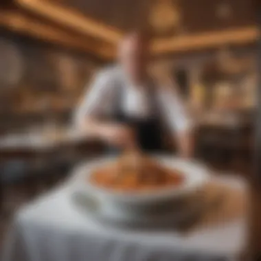 Local Artistry Enhancing the Dining Experience Vibrant interior decor showcasing local artistry