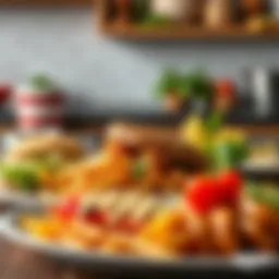 An array of low carb food options showcasing protein-rich meals
