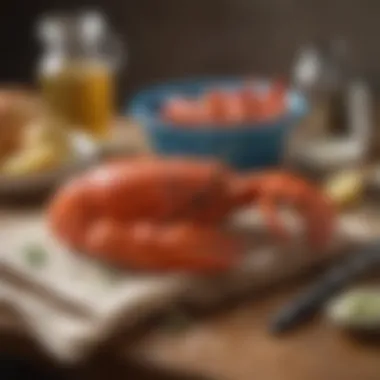 Essential Ingredients for Baking Ingredients arranged for baking lobster tails