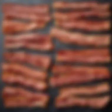 Exploring Different Bacon Types A variety of bacon types laid out on a countertop