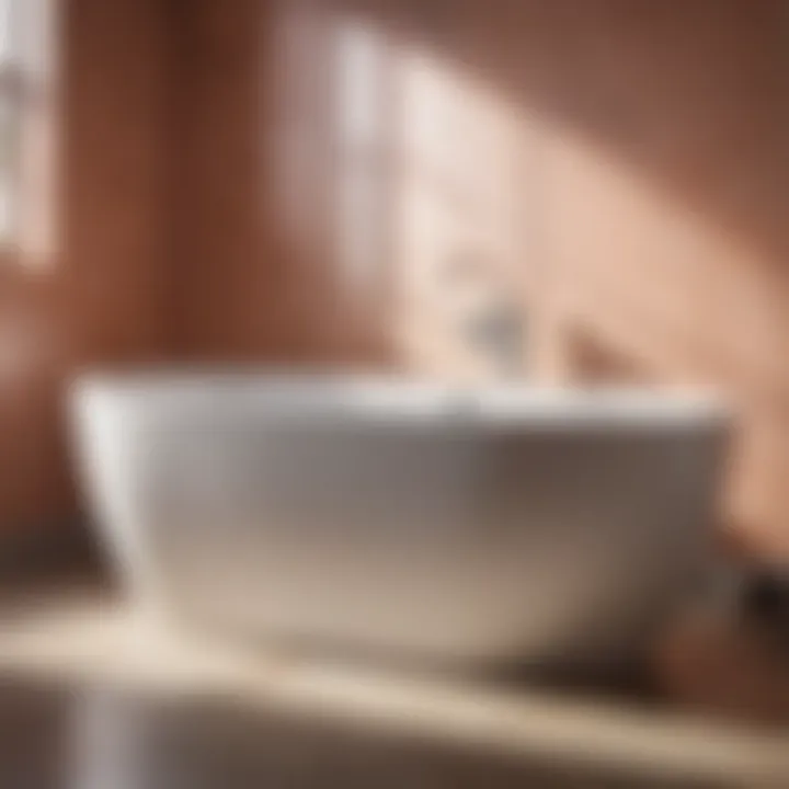 A pristine bathtub showcasing a stain-free surface