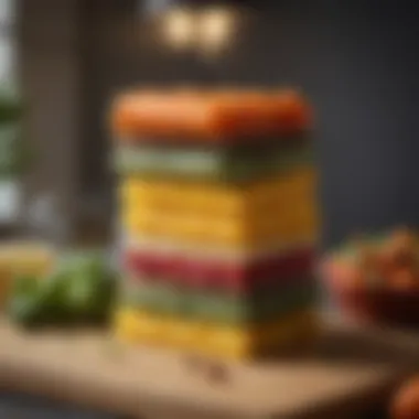 Eco-Friendly Storage Solutions Reusable beeswax wraps neatly stacked