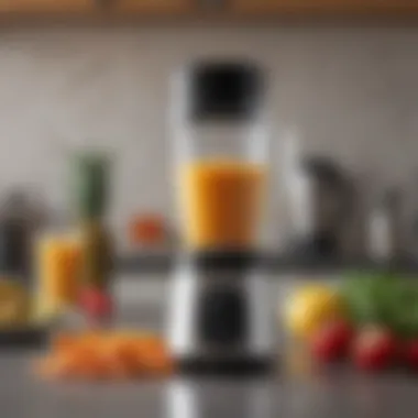 Powerful rechargeable blender showcasing sleek design and portability