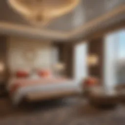 Luxurious hotel suite with elegant decor