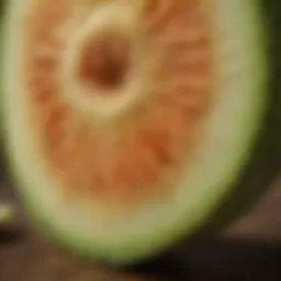 Close-up of fresh bitter melon highlighting its unique texture and color.