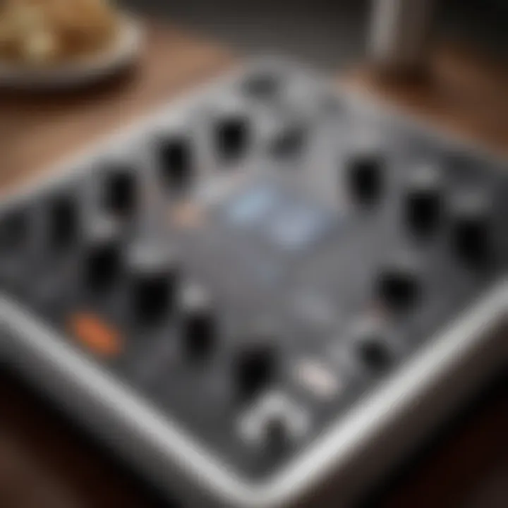 User-friendly control panel of the Black and Decker Helix Mixer