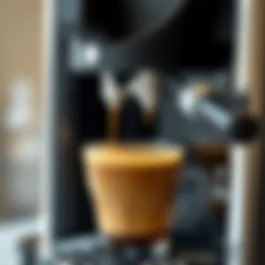 Brewed Coffee from Breville Nespresso Breville Nespresso machine showcasing coffee output