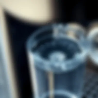 Water Reservoir in Action Close-up of water reservoir during descaling