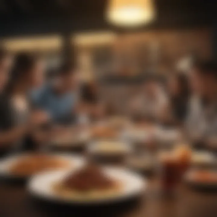 Diners enjoying their meals with new sauces