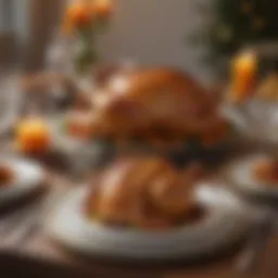 Elegant Thanksgiving table setting with seasonal decor