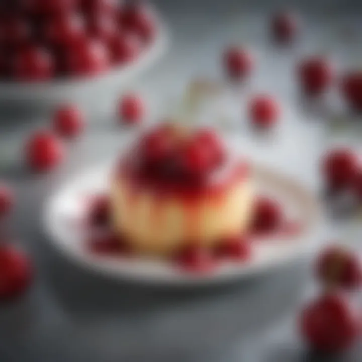 An artistic display of cherry-infused desserts