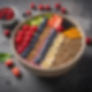 Chia Seed Smoothie Bowl A beautifully arranged chia seed smoothie bowl garnished with seeds and berries