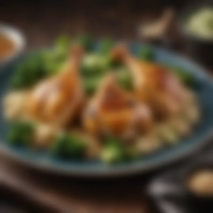 A vibrant chicken with broccoli dish garnished with sesame seeds