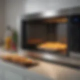 A clean microwave interior showcasing its shine