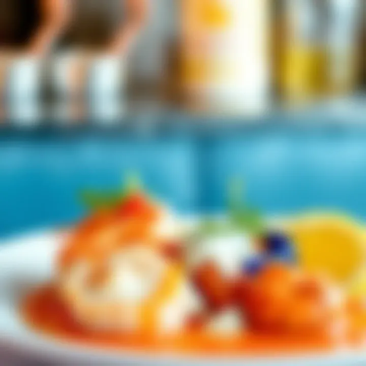 A beautifully plated dish showcasing cocktail sauce paired with seafood.
