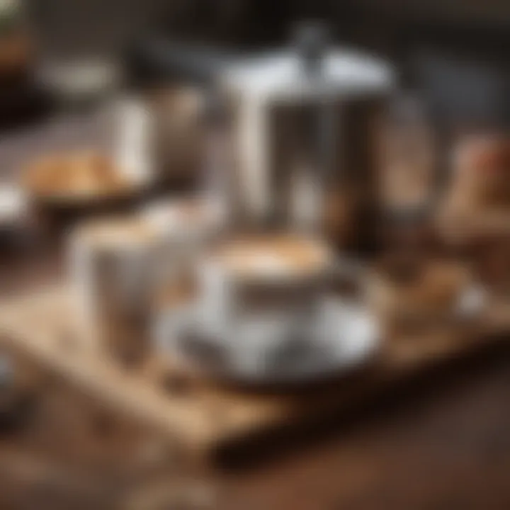 A cozy setting featuring a coffee subscription package