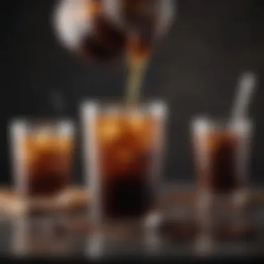 Artisan Flavors of Cold Brew Concentrate Artisan setup showcasing various cold brew flavors