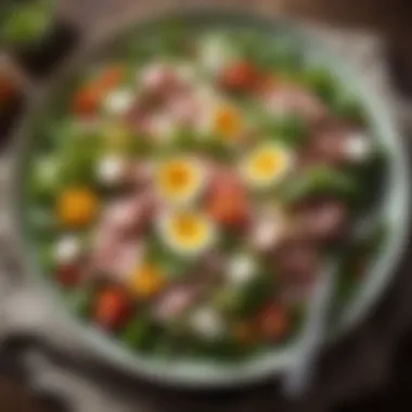 Refreshing Spring Salad to Enhance Your Meal A fresh spring salad with mixed greens and vibrant toppings