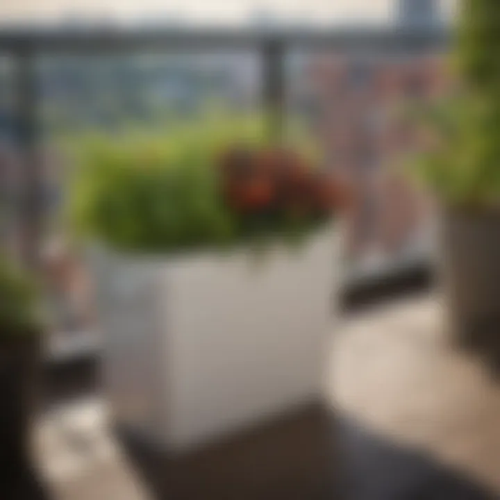 Compact compost container for balcony gardening