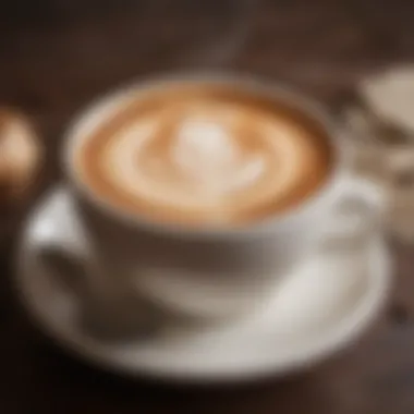 Artistry in a Cup: The Beauty of Cappuccino A beautifully crafted cappuccino with intricate latte art