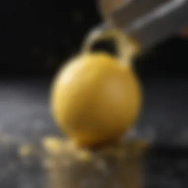 Techniques for extracting lemon zest with a zester