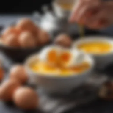 Achieving the Ideal Boil for Egg Dyeing Perfectly boiled eggs in a bowl