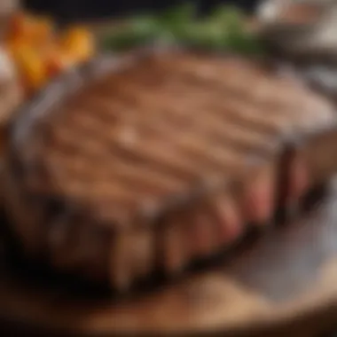 Grilled Steak: The Perfect Cut A beautifully grilled steak with perfect char marks