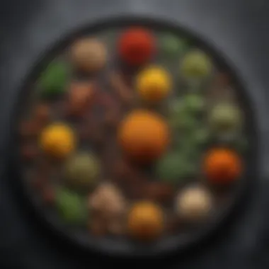 Herbs and Spices: The Flavor Boost An array of herbs and spices displayed for seasoning grilled dishes