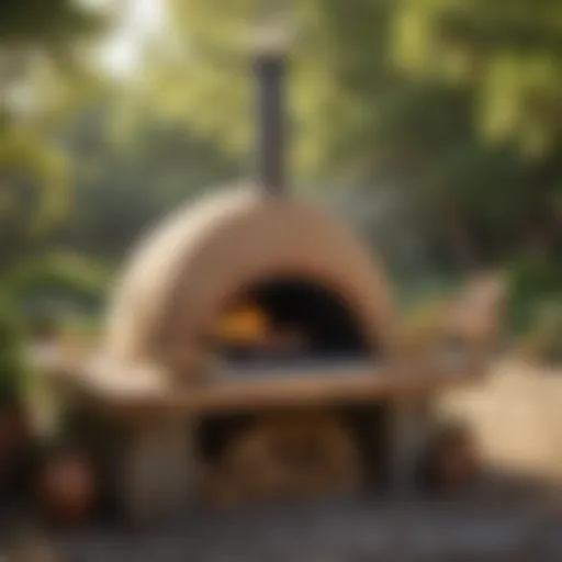 Elegant outdoor wood oven showcasing craftsmanship