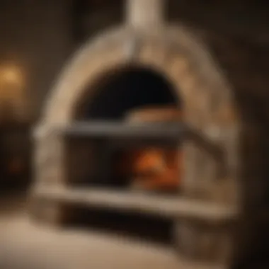 Interior view of a stone oven showcasing the cooking surface