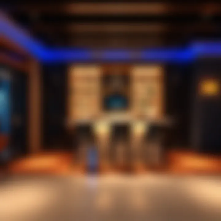 Chic Home Bar Design Elegant home bar setup featuring stylish stools and ambient lighting