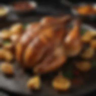 Seasoning with Spices Seasoning the chicken with a variety of spices