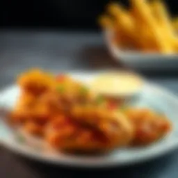 Juicy chicken tenders ready to be air fried