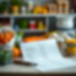 A visually organized shopping list with neatly categorized items.