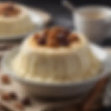 Decadent Rice Pudding Delight A bowl of creamy rice pudding garnished with cinnamon and raisins