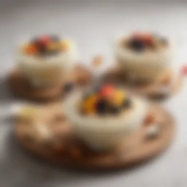 Versatile Rice Pudding Variations Various bowls of rice pudding with different toppings like fruit and nuts