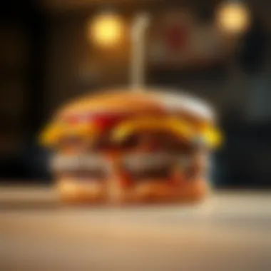 A perfectly grilled burger patty with a juicy interior