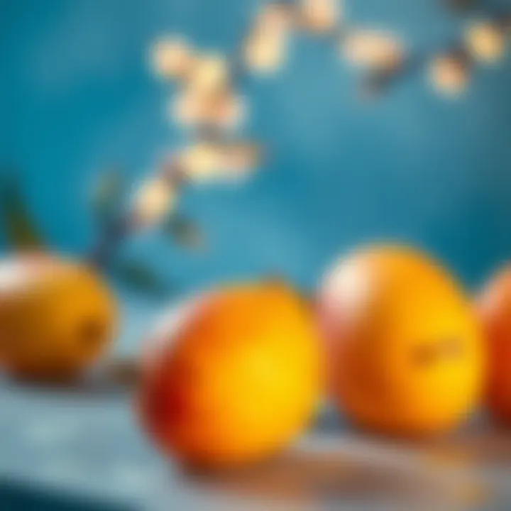 Vibrant Mangoes Vibrant mangoes showcasing their natural color and texture