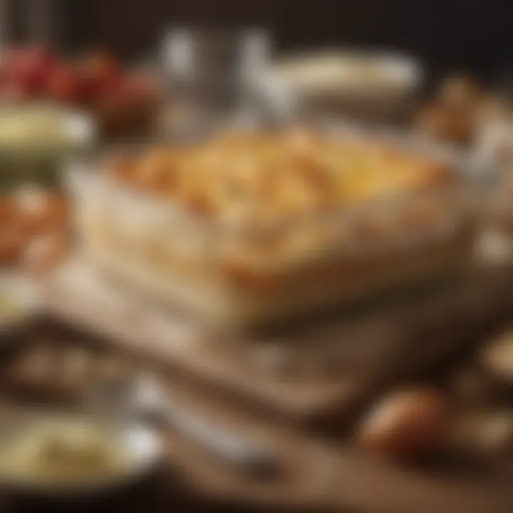 An array of ingredients for cream of chicken casserole