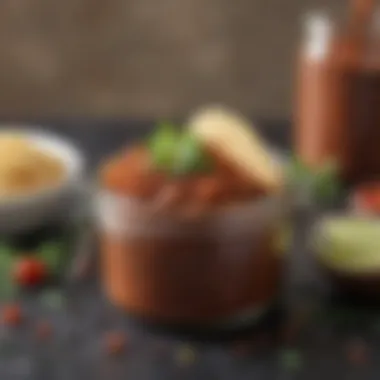 Storing Your Taco Seasoning for Freshness A jar of taco seasoning with fresh herbs
