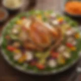 Savory rotisserie chicken salad with vibrant vegetables